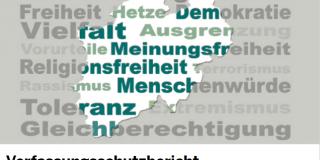 Titelblatt des Verfassungsschutzberichts NRW 2021